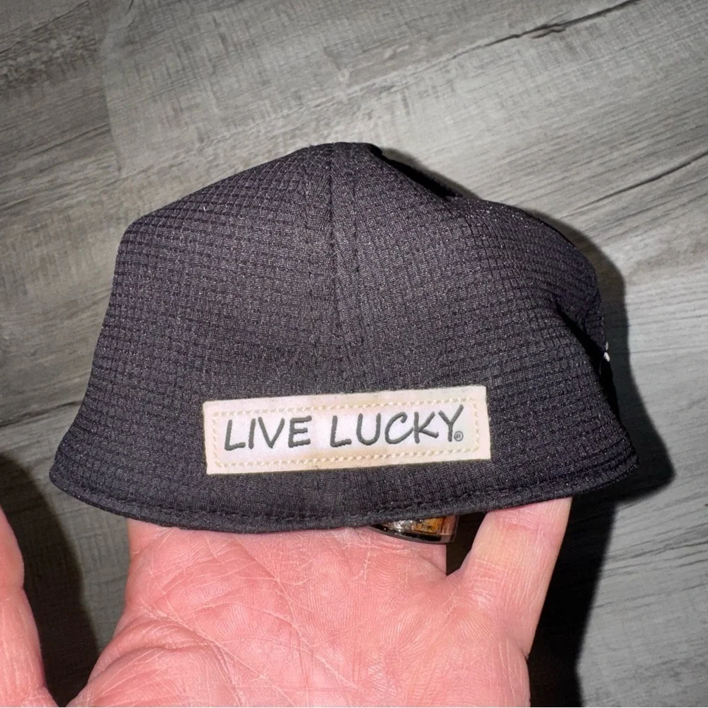 *Black Clover* Live Lucky Fitted Hat Embroidered Cap BLACK - Shamrock L/XL